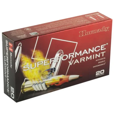HORNADY SUPERFORMANCE VARMINT AMO 22-250 REM 50GR V-MAX SPF 20RD (10 BOX CASE)