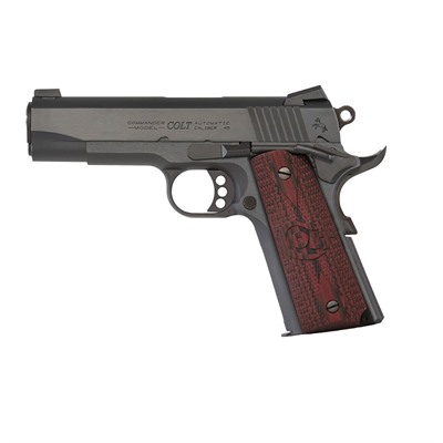 COMBAT COMMANDER 45 ACP 4.25” BBL (1)8RD MAG BLUED/WOOD
