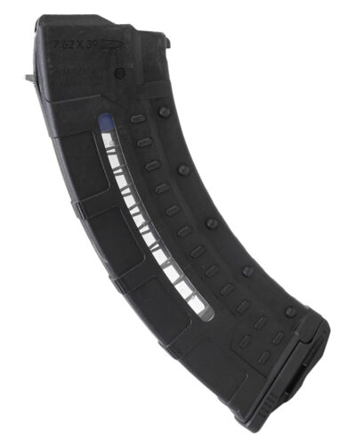 Leapers RBTAKM30   30rd Windowed 7.62x39mm Black Polymer/Steel
