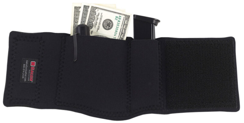 Galco CAS Ankle Safe  Fits Springfield SA-35 13" Hook & Loop Mount Black Neoprene