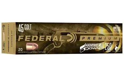 FEDERAL HAMMER DOWN AMO 45 COLT 250 GR 20 RD (10 BOX CASE)