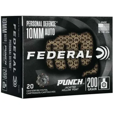 FEDERAL PUNCH AMO 10MM 200GR JHP 20RD (10 BOX CASE)
