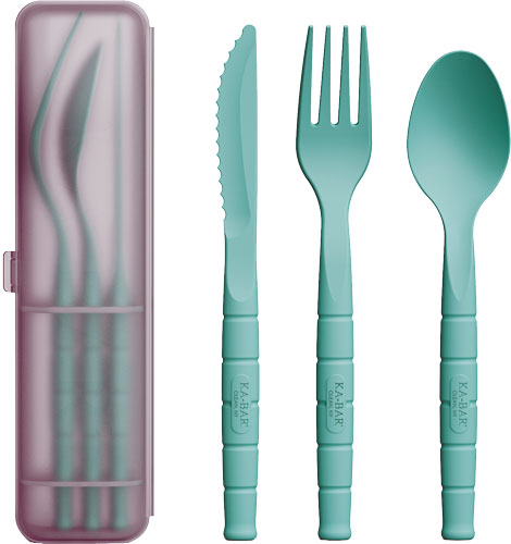 KA-BAR LUNCH PAL W/SPOON/FORK/ - KNIFE WITH LIGHTWEIGHT CASE - Image 3
