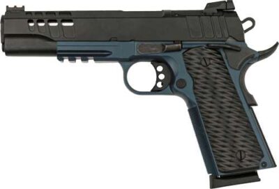 GREAT LAKES FIREARMS 1911 HGA 45ACP 5 IN BBL RMSC OPTIC CUT PORTED SLIDE BLUE TITANIUM/SS