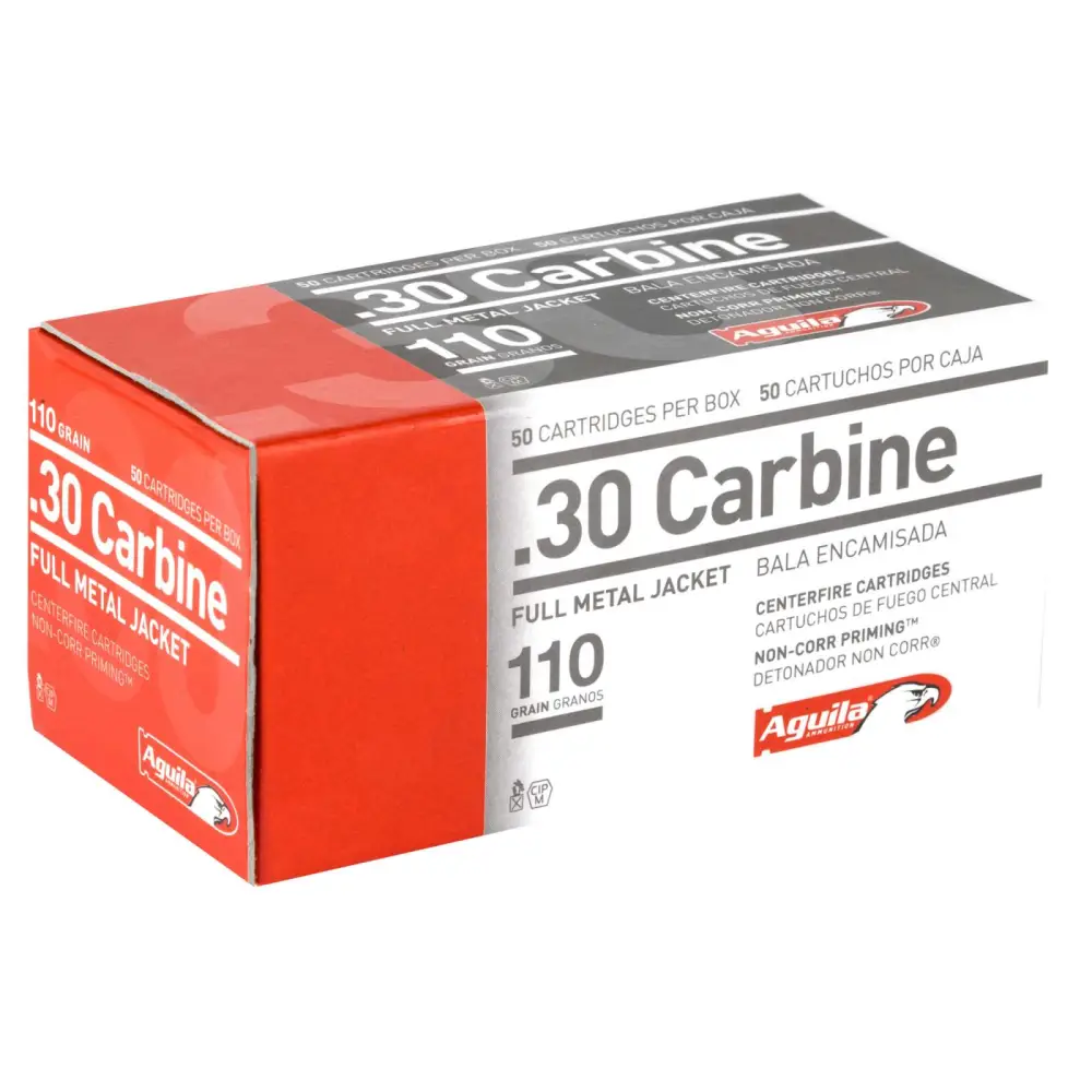 AGUILA AMO 30 CARBINE 110GR FMJ 50RD (20 BOXES PER CASE)