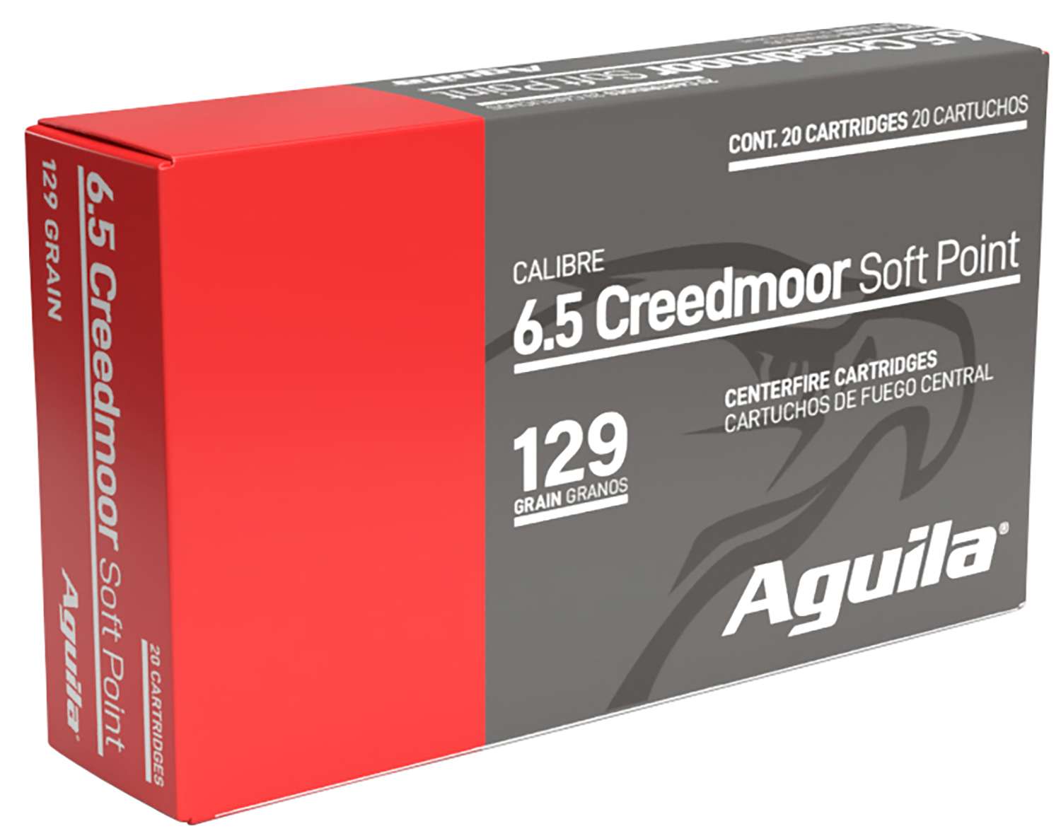 AGUILA AMO 6.5 CREEDMOOR 129GR SP 20RD 2820FPS (10 BOX CASE)