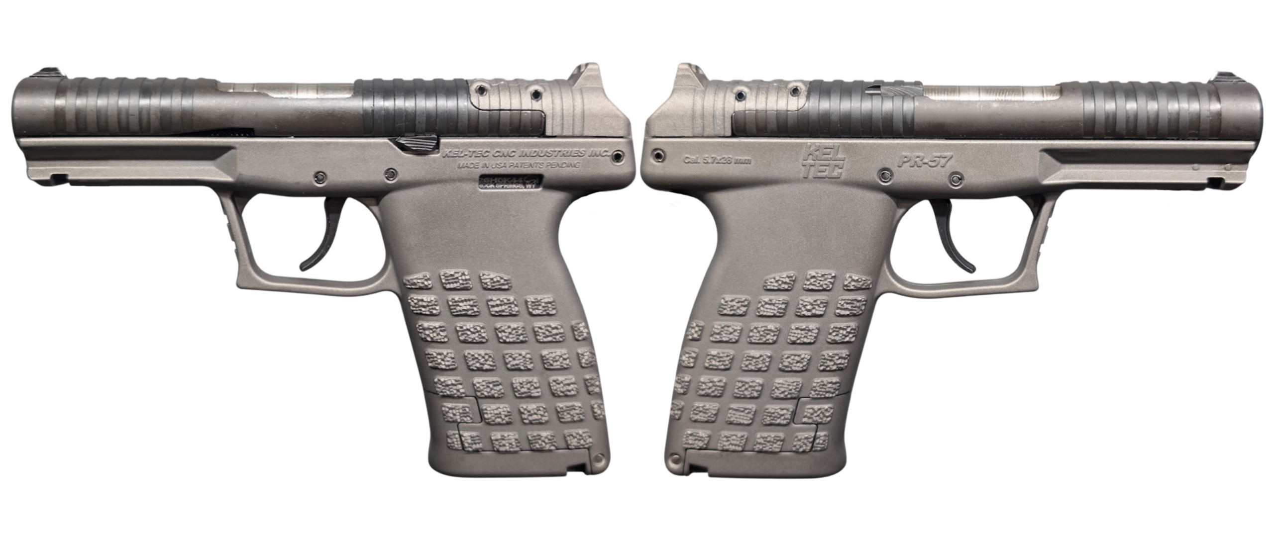 KELTEC PR57 5.7X28 PISTOL 4.64″BBL OPTIC READY, TUNGSTEN, 20+1, 2-STRIPPER CLIPS