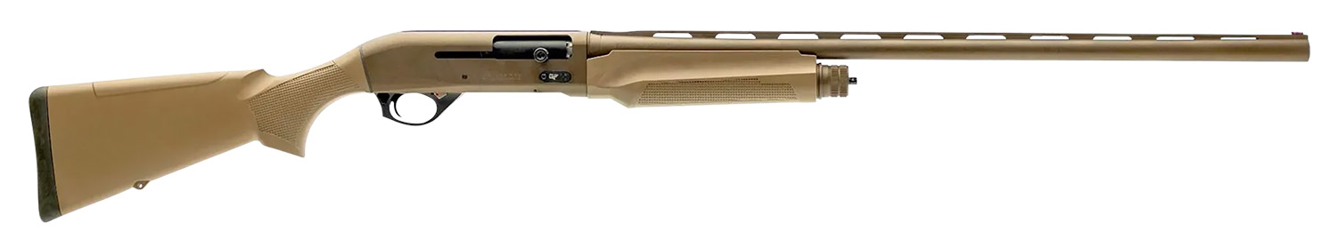 Gforce Arms GFONE1228MF One  Full Size 12 Gauge Semi-Auto 3″ 3+1/10+1 28″ Flat Dark Earth Vent Rib Barrel, Flat Dark Earth Receiver, Fixed Flat Dark Earth Cerakote Synthetic Stock