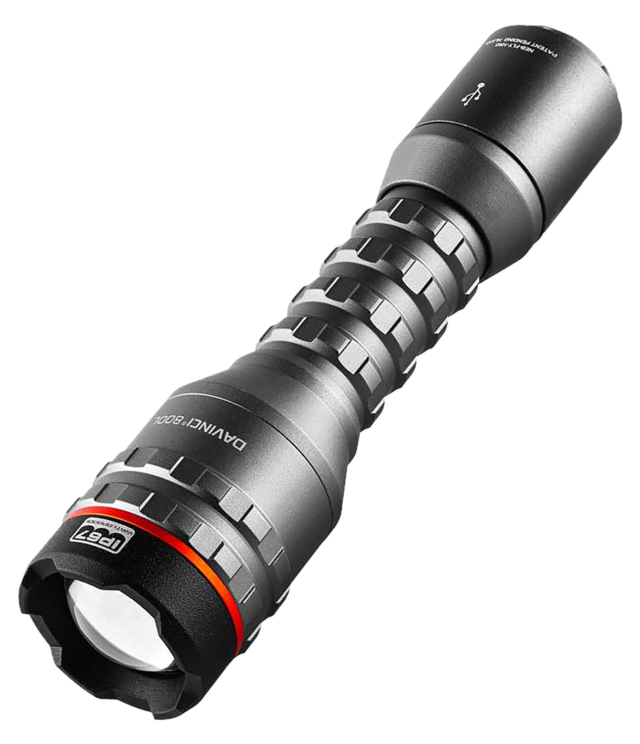 NEBO NEBFLT1063 Davinci 800L Flashlight Gray 100/400/800 Lumens White LED