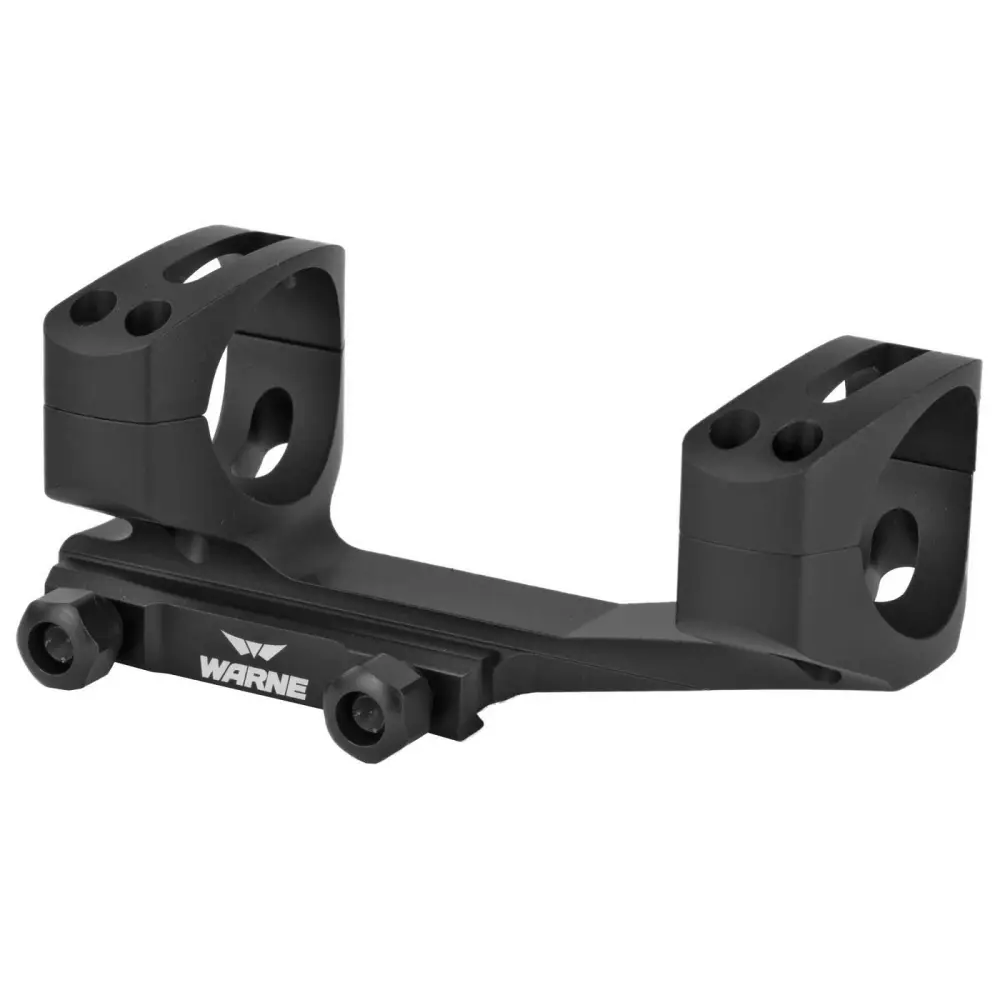 WARNE MSR LR FOR PIC RAIL EXTENDED SKELETONIZED 34MM MSR MOUNT BLACK 20MOA