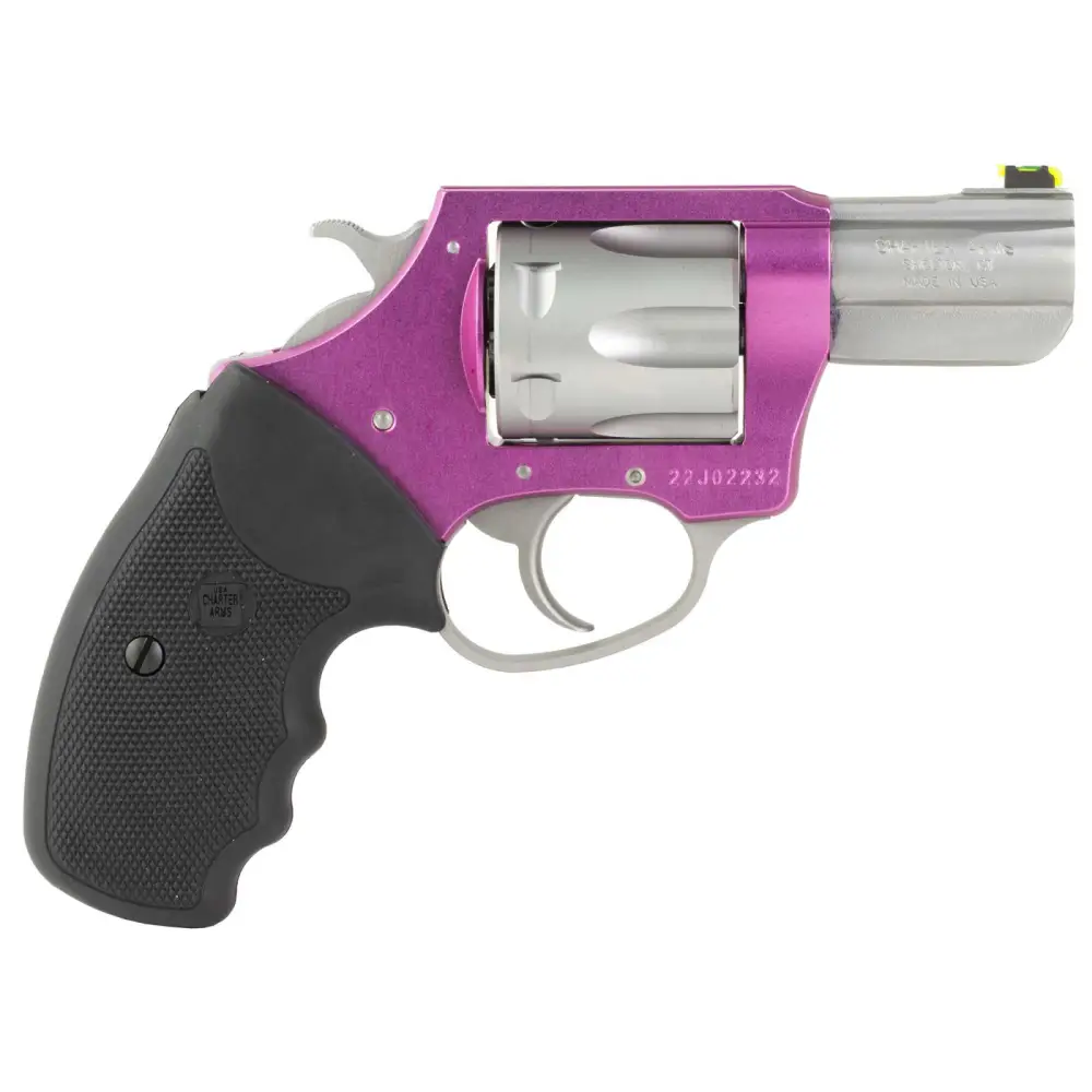 CHARTER ARMS ROSIE HGR 38SPC 2.2″ BBL ALUMINUM PINK SS FINISH 6/RD