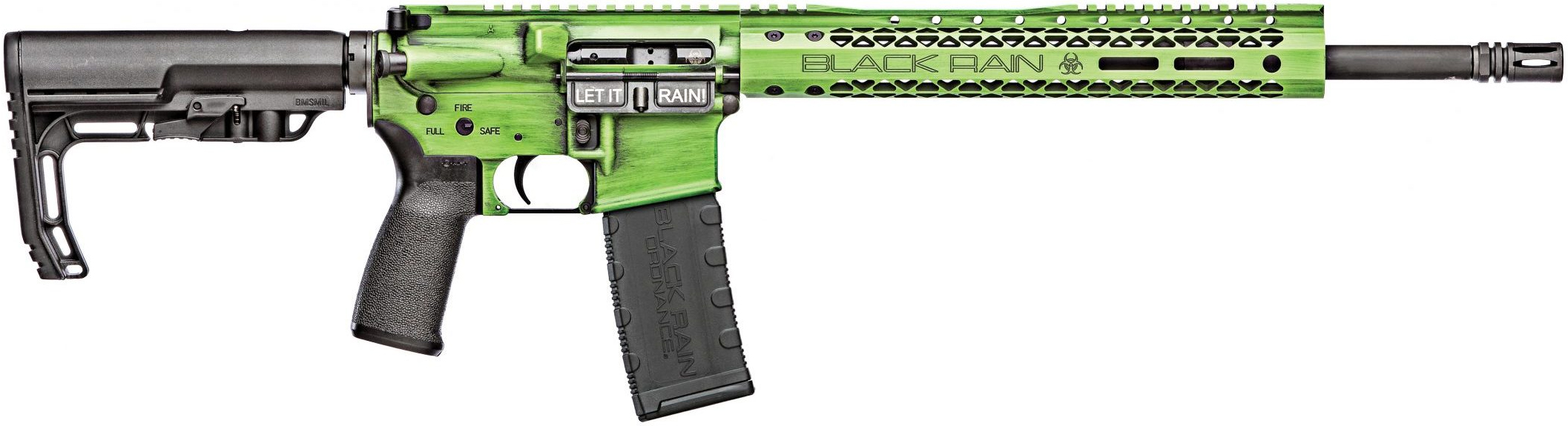 BR FUSION 5.56 16 ZOMBIE GRN BATTLEWORN
