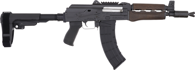 ZASTAVA ZPAP92 PISTOL 7.62X39 – 10″ 30RD TOP RAIL SB3 BRACE