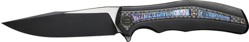 WE KNIFE ZONDA 4.05″ BLACK – TITANIUM/BLACK STONEWASH
