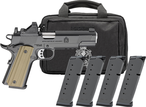 SPRINGFIELD 1911 OPERATOR AOS – 45 ACP 5″ 8RD 4 MAGS GEAR PAC