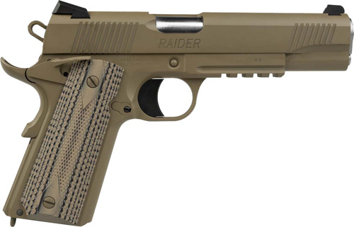 TISAS 1911 RAIDER 9MM – 5″ BBL G10 W/ RAIL 2-9RD FDE