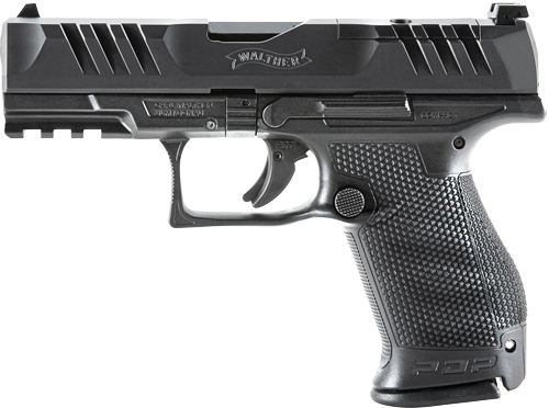 WALTHER PDP COMPACT 9MM 4″ FS – 15-SHOT BLACK POLYMER FRAME