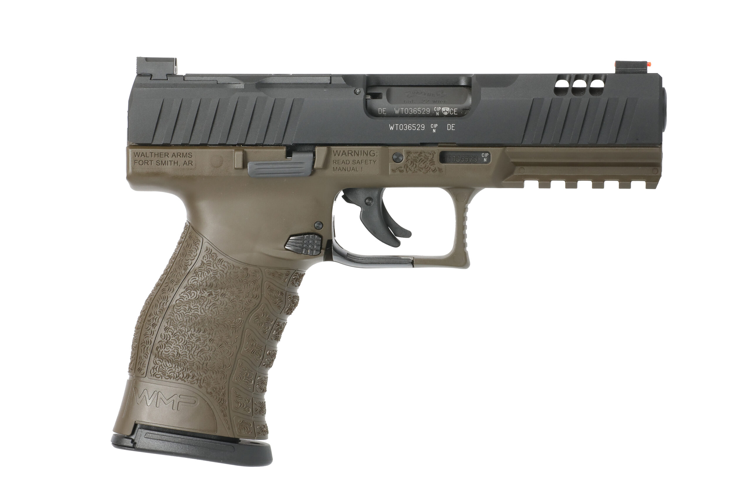 WALTHER ARMS WMP 22WMR 4.3″ ODG 15+1 OR