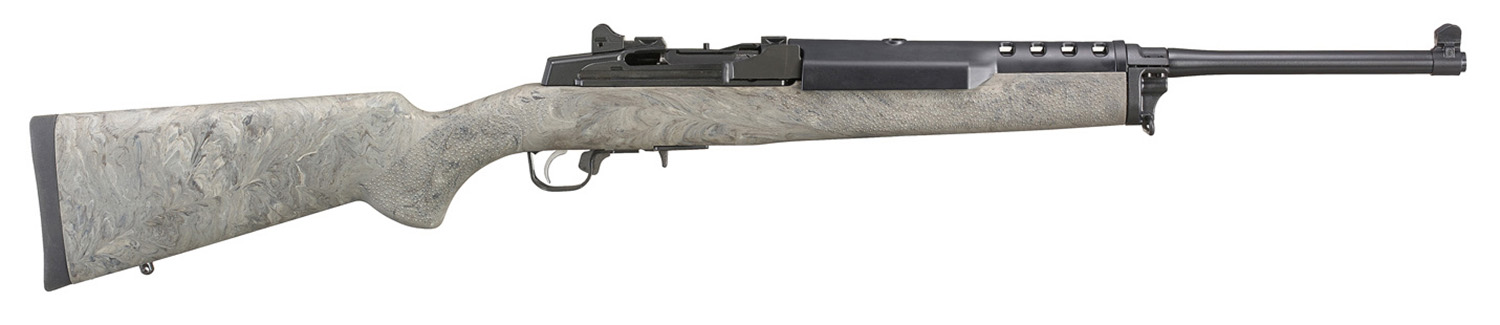 Ruger 5877 Mini-14 Tactical 5.56x45mm NATO 5+1 18.50" Barrel, Blued Alloy Steel, Exclusive Hogue Ghillie Green Stock, Optics Ready