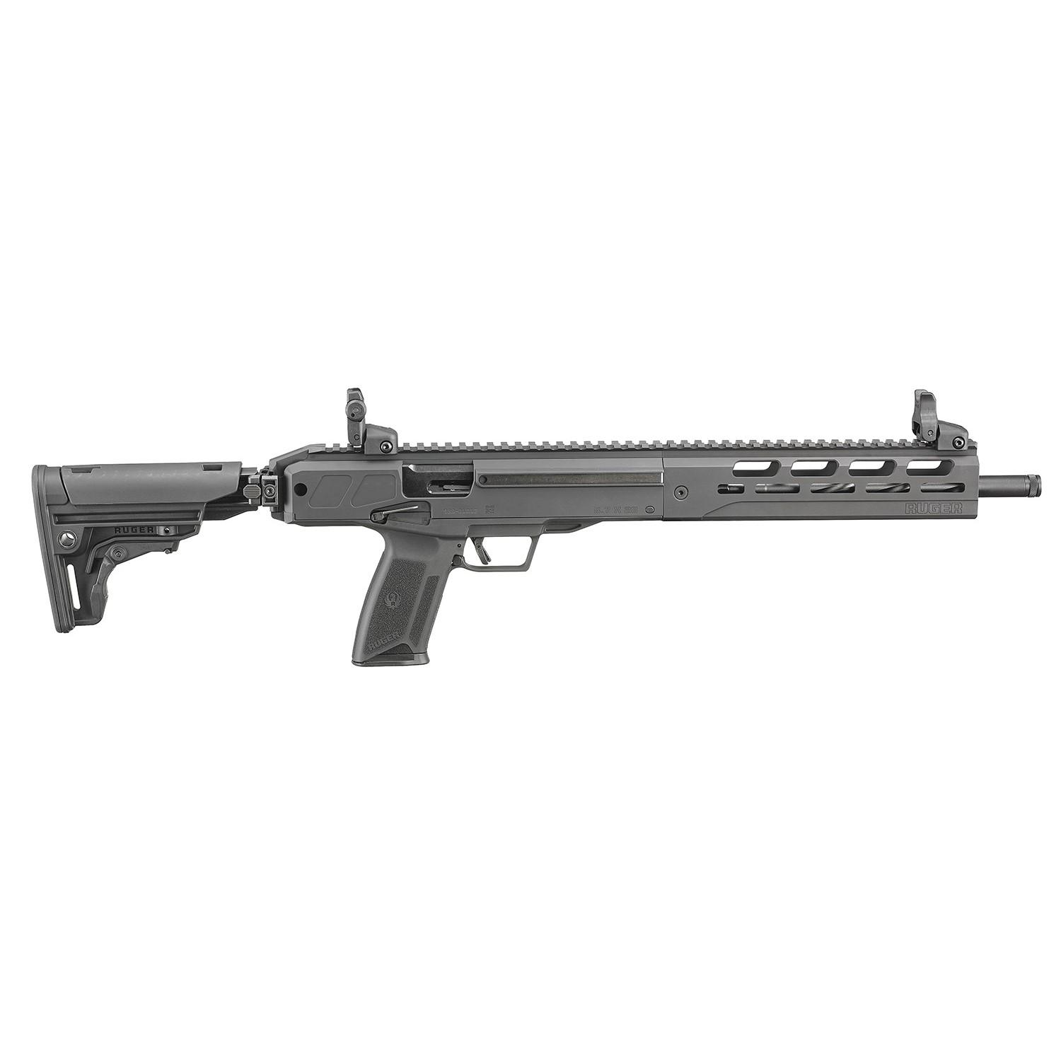 Ruger LC Capacity Compliant Carbine Autoloading Rifle 5.7x28mm 10rd Magazine 16.25″ Barrel Black Fixed Stock