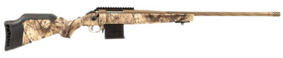 Ruger 46990 American II  Full Size 204 Ruger 10+1 22" Burnt Bronze Cerakote Spiral Fluted Threaded Barrel & Steel Receiver w/Picatinny Rail, Dipped GoWild I-M Camo Adj LOP Synthetic Stock
