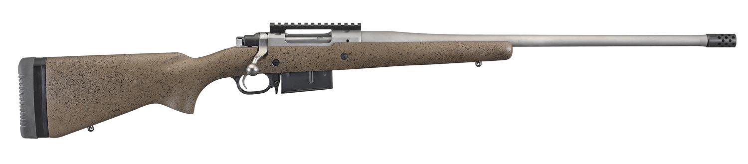 Ruger Hawkeye Long Range Hunter 6.5 Creedmoor 5rd Magazine 22″ Barrel Black/Brown Stock