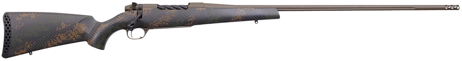 Weatherby MBC20N280AR6B Mark V Backcountry 2.0 280 Ackley Improved 4+1 24″ Barrel, Patriot Brown Cerakote Metal Finish, Brown Sponge Pattern Black Peak 44 Blacktooth Stock