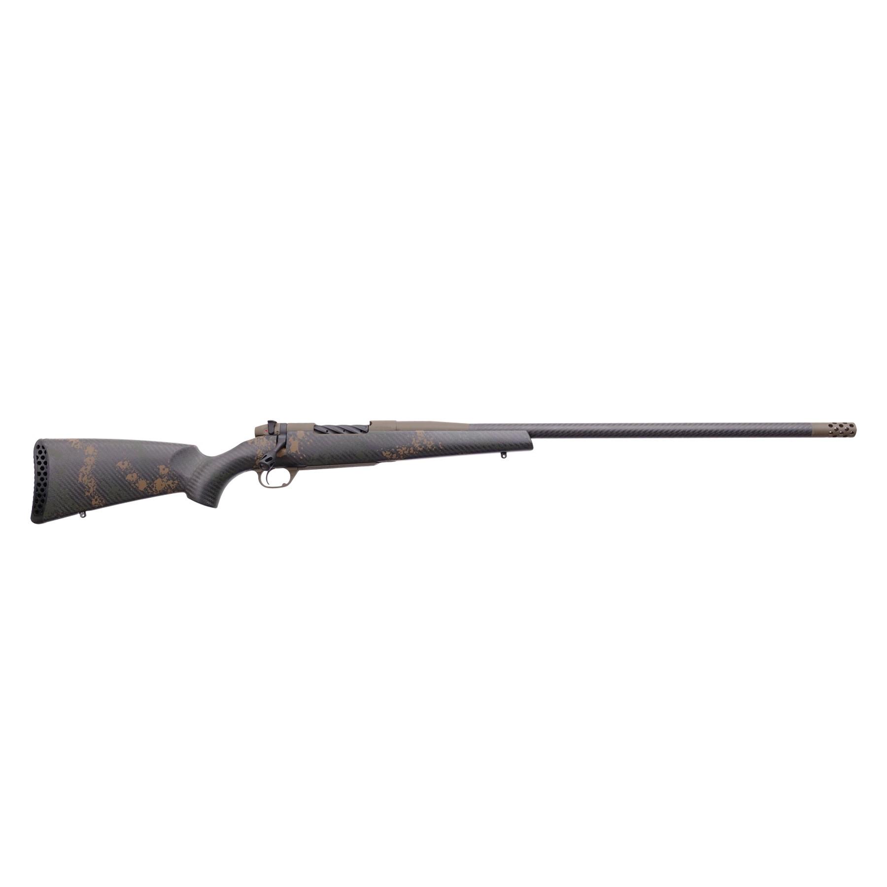 Weatherby Mark V Backcountry 2.0 Carbon 6.5 Creedmoor Rifle 4rd Magazine 22″ Barrel Green and Brown