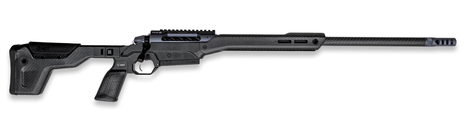 Weatherby 3WAMC25CMR4B 307 Alpine MDT Carbon 25 Creedmoor 3+1 22″ Carbon Fiber Threaded Barrel, Carbon Gray Cerakote Steel Receiver w/Picatinny Rail, Arca Rail Forend, Black HNT26 MDT Chassis Carbon F