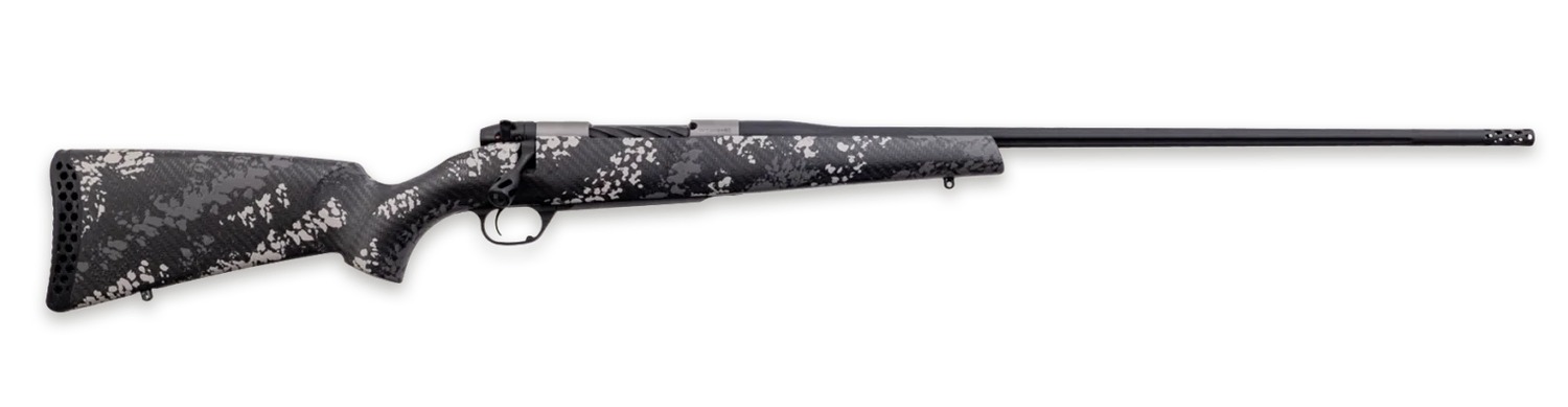 Weatherby MBT20N338WR6B Mark V Backcountry 2.0 Ti Full Size 338 WBY RPM 4+1 24″ + 2″ Graphite Black Cerakote Fluted Threaded Barrel, Titanium Drilled & Tapped Receiver, Fixed Peak 44 Blacktooth Carbon