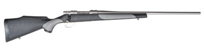 Weatherby  Vanguard Weatherguard Full Size 25-06 Rem 5+1 24" Satin Threaded Barrel, Satin Stainless Steel Drilled & Tapped Receiver, Black/Gray Weatherguard Stock
