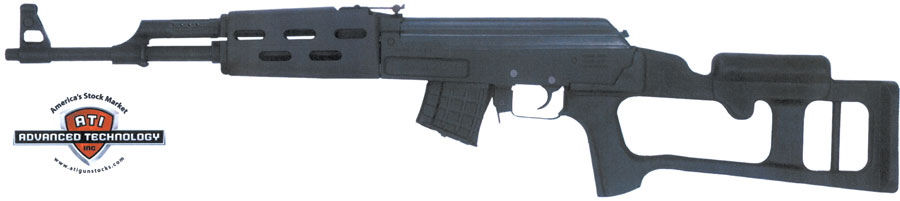 ADV TECH AK FIBERFORCE STOCK – BLACK MATTE