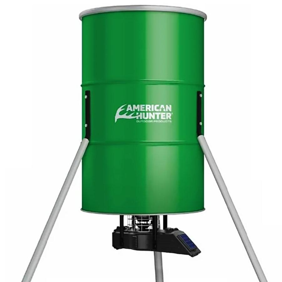 American Hunter 350 LB. Tripod Feeder w/ updated Sunslinger Kit – MOTOR FREIGHT ONLY