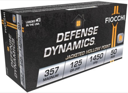 FIOCCHI AMO 357 MAG 125GR JHP 50RD  (20 BOX CASE)