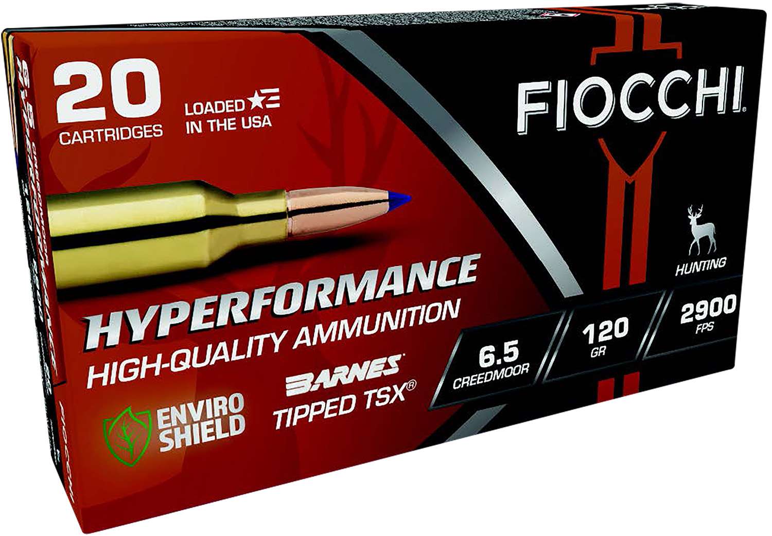 FIOCCHI AMO 6.5 CREEDMORE 120GR BARNES TTSX  20-RD ( 10 BOXES PER CASE )