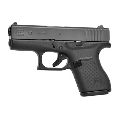 GLOCK 43 9MM LUGER 3.41” BBL (2)6RD MAGS BLACK