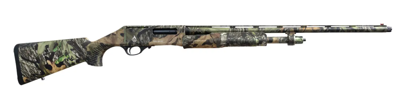 AKKAR 628 SHARP SPUR SGP 28G 24 IN BBL 3 IN MOSSY OAK OBSESSION PIC RAIL 5 EXT CHOKES