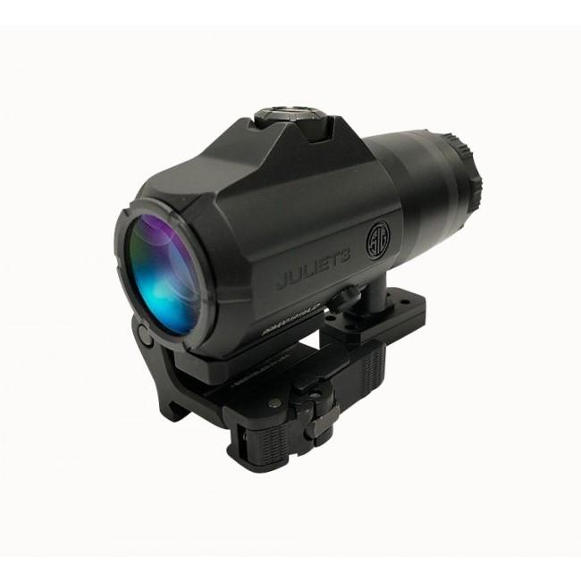 Sig Sauer Juliet3-Micro Magnifier - 3x22mm Push Button with Spacers Black