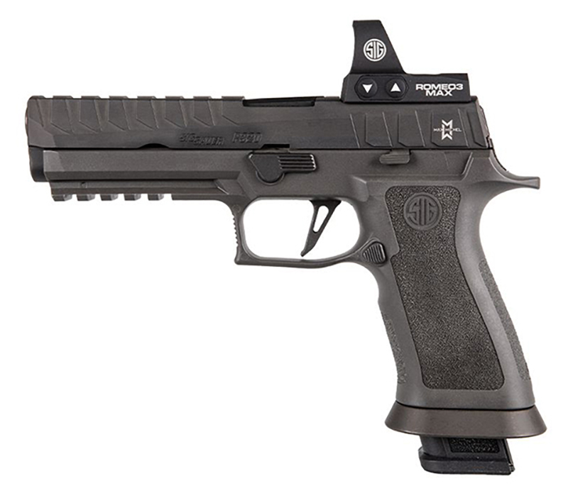 P320 MAX Custom 9MM 5″ Grey w/optic 21rd