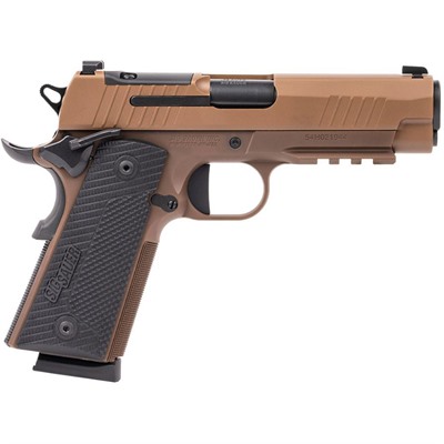 1911-XCARRY EMPEROR SCORPION 45 ACP 4.25” BBL (2)8RD COYOTE