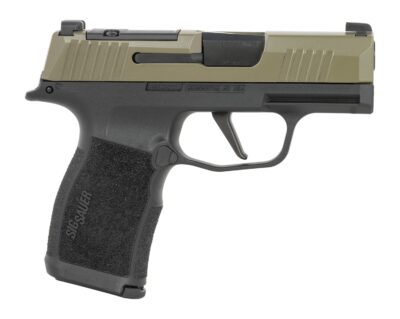 Sig Sauer 365X9GXR3P P365X  Micro-Compact 9mm Luger 12+1 3.10" Black Moss Green Stainless Steel Optic Ready/Serrated Slide, Black Stainless Steel Frame w/Accessory Rail, Textured Grip, RMSc Footprint