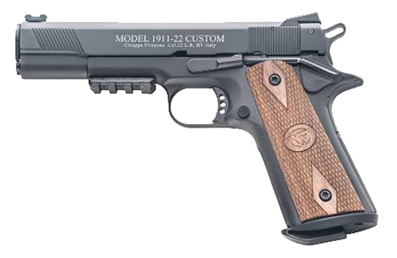 1911 Custom 22LR 5″ BBL Blk,Wood Gp 2/10