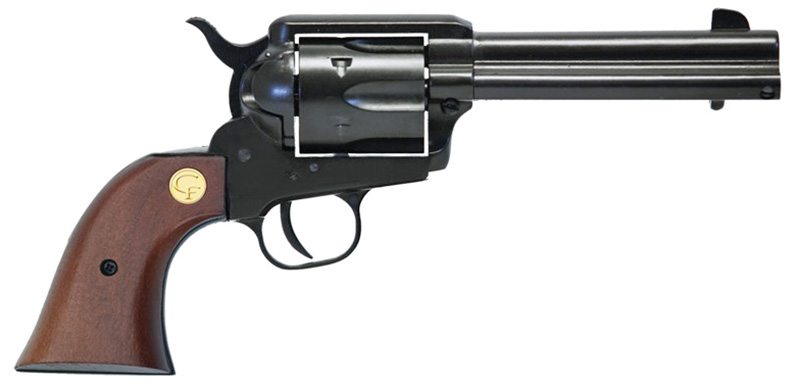 1873 Rev SAA 22LR ,4.75″ Wood Grip 6Rds