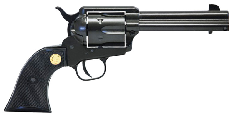 1873 Revolver SAA 22LR ,4.75″ Blk Gp 6Rd