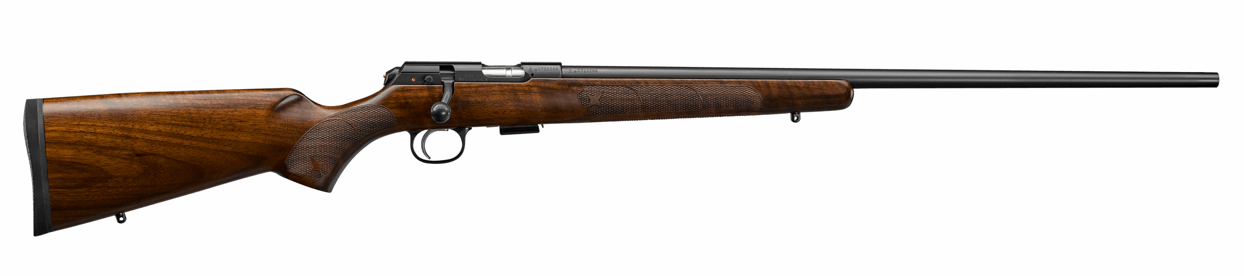 CZ 457 AMERICAN 24" 22 WMR 5RD WALNUT