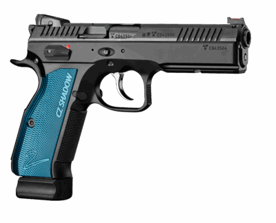 CZ SHADOW 2 9MM PISTOL BLACK/BLUE 2-17RD MAG