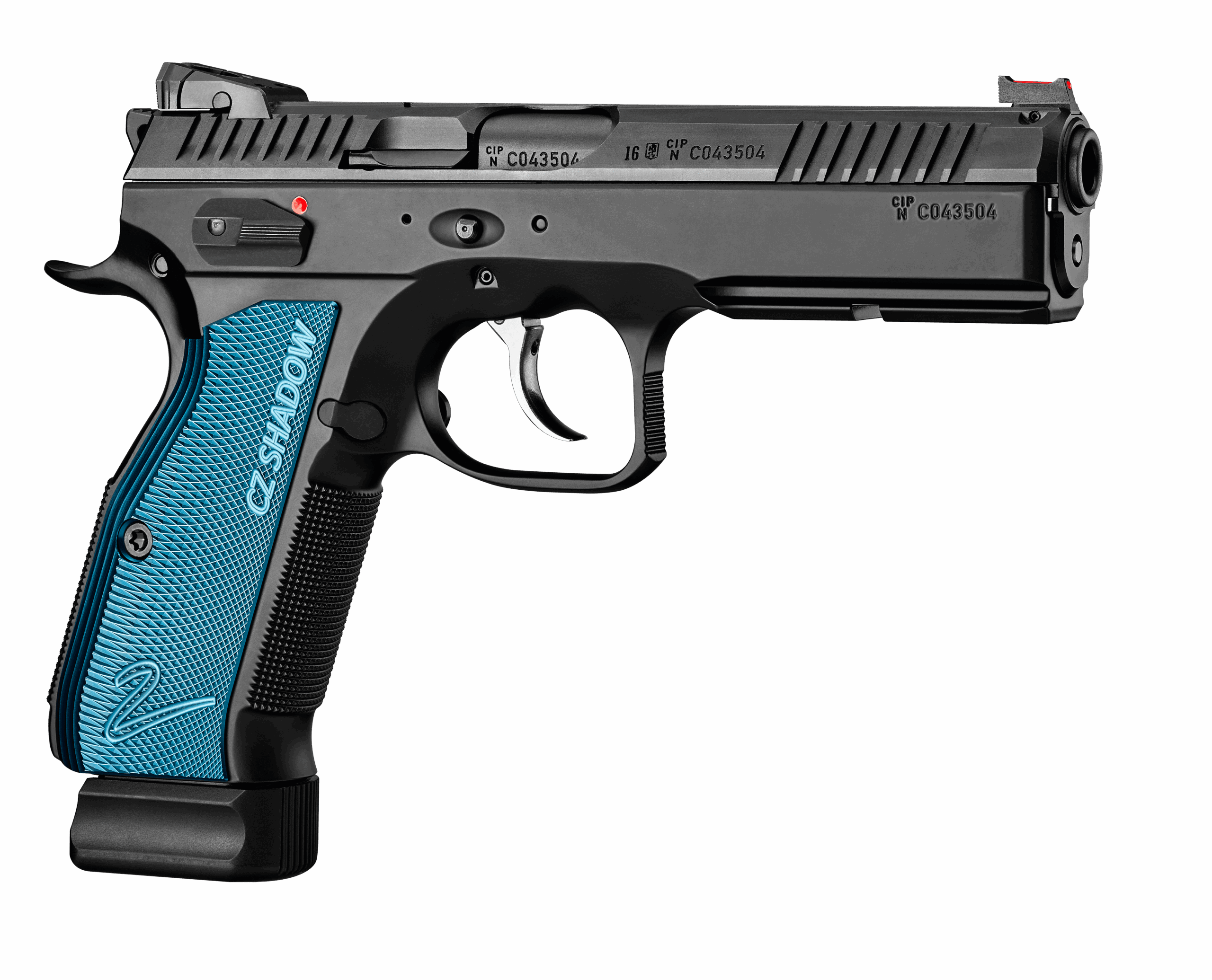 CZ SHADOW 2 9MM PISTOL BLACK/BLUE 2-17RD MAG