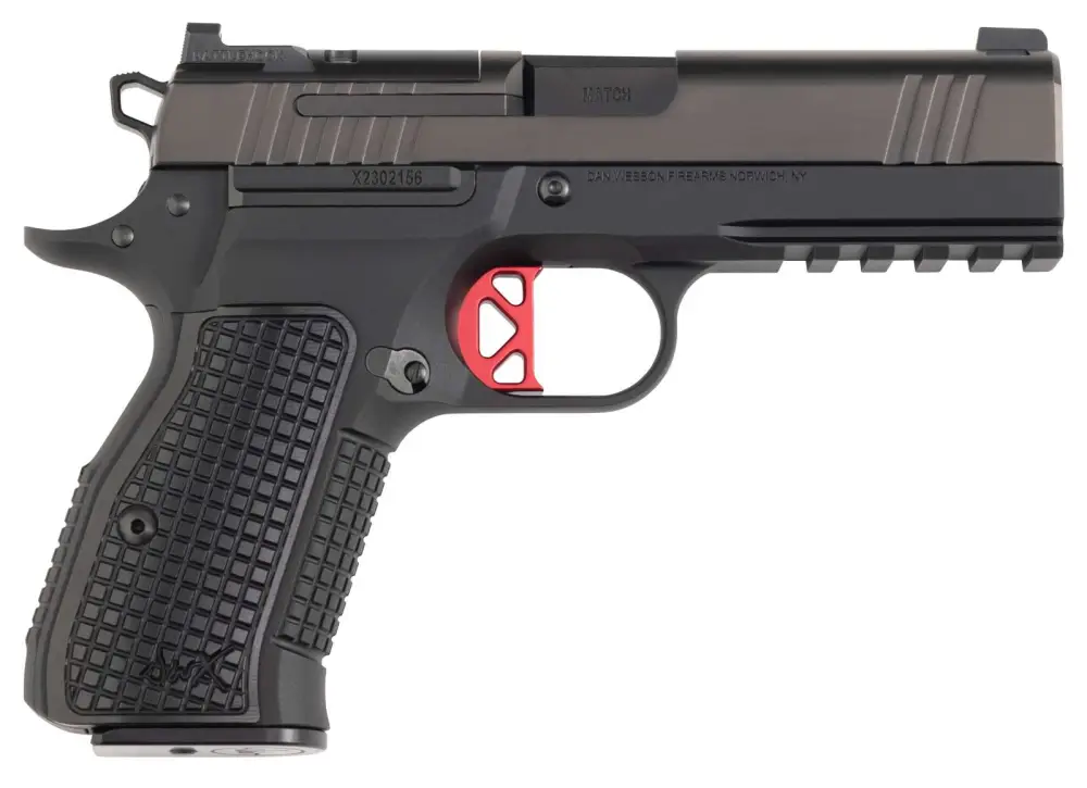 DAN WESSON DWX COMPACT OPTIC READY 9MM PISTOL 4″ BLACK DLC/BLK, RAIL 10RD