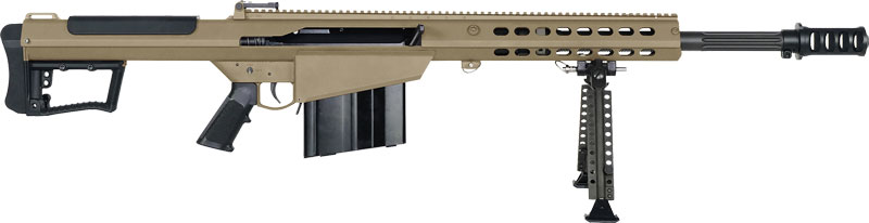 BARRETT M107A1 RIFLE 50BMG – 20″ FLUTED 1:15″ 10RD FDE