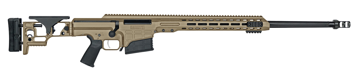 Barrett 18488 MRAD 300 Win Mag 24″ 10+1 Flat Dark Earth Cerakote Flat Dark Earth Folding with Adjustable LOP Stock Black Polymer Grip Right Hand